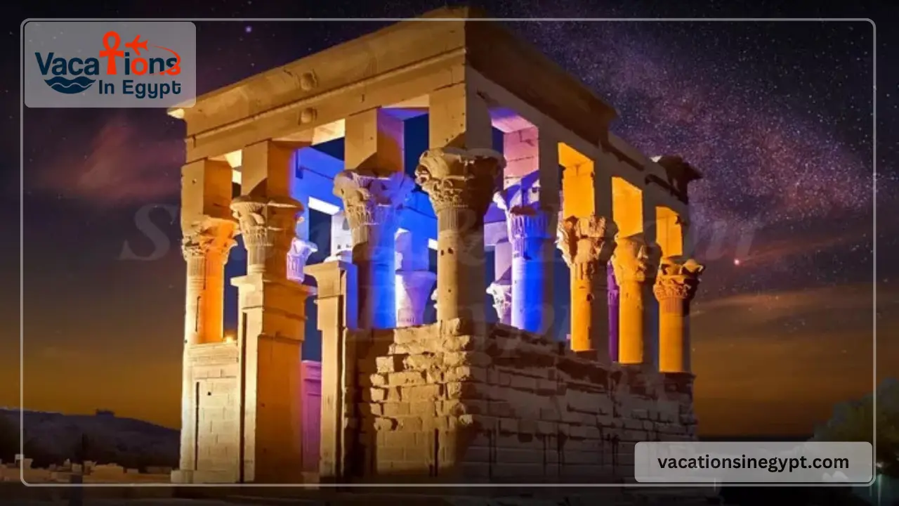 Sound and light show at philae temple