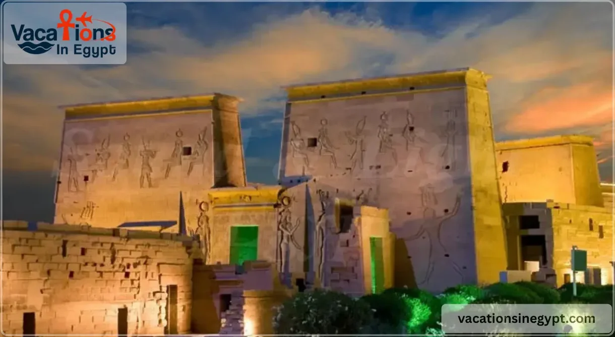 Sound and light show at philae temple