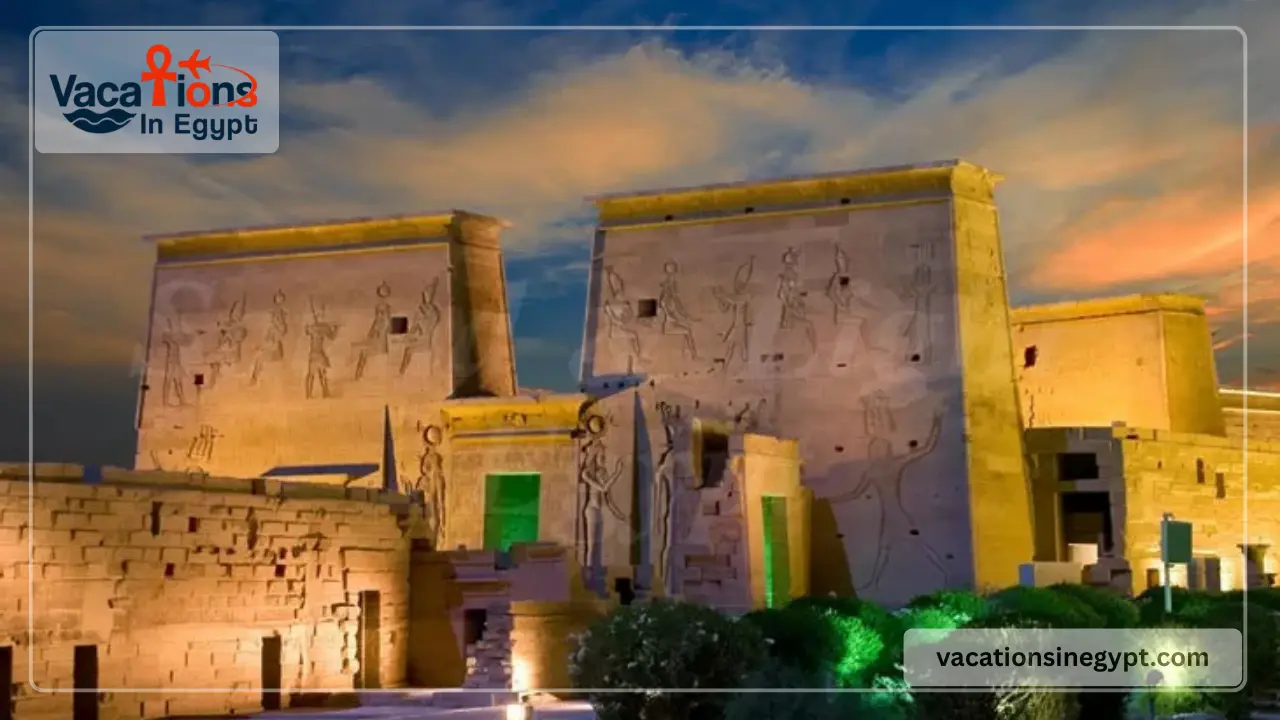 Sound and light show at philae temple