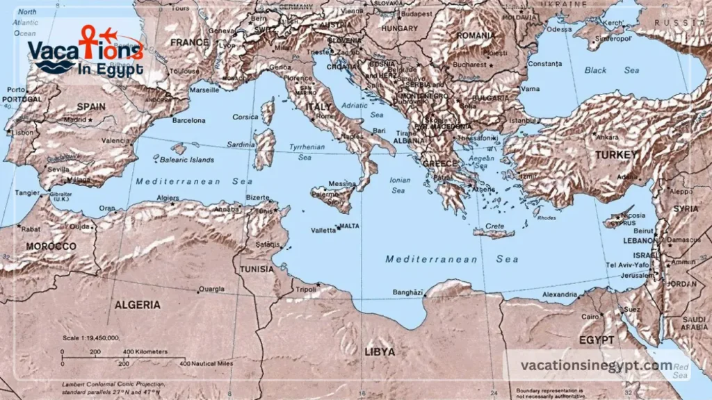 the Mediterranean Sea