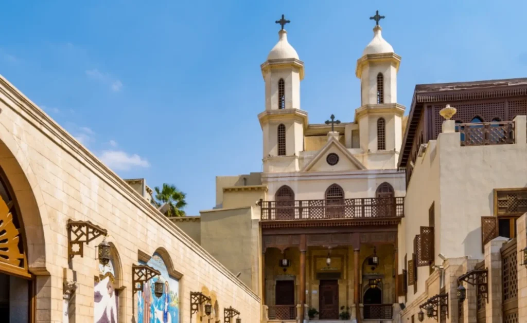 Coptic Cairo Hanging Church courtyard