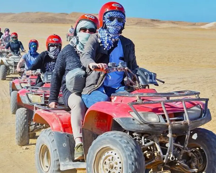 quad bike safari Hurghada desert sunset dunes