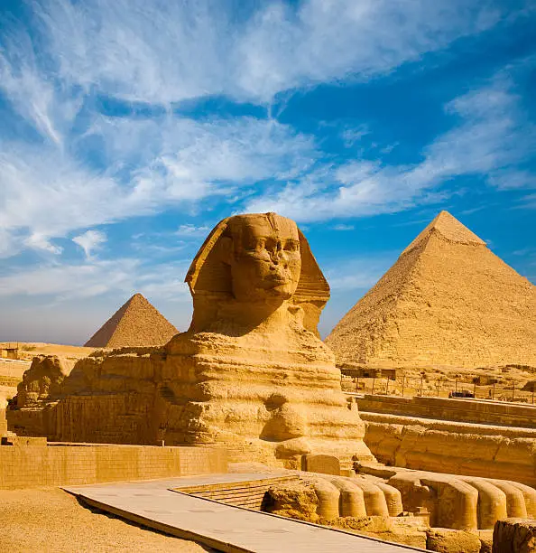 Giza Pyramids and Sphinx