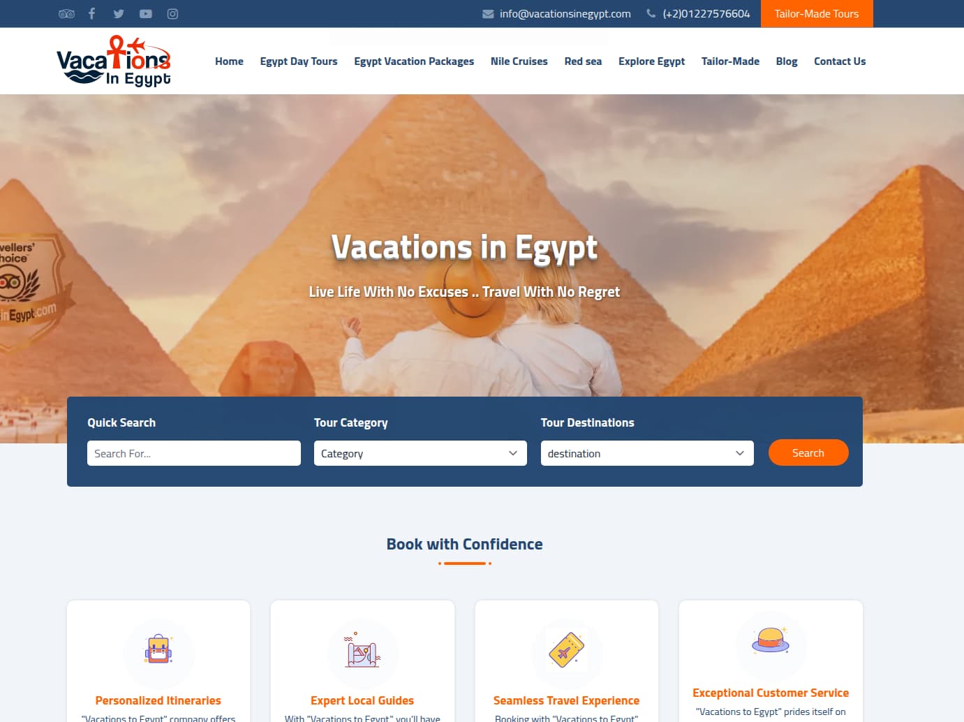 Vacations in Egypt logo